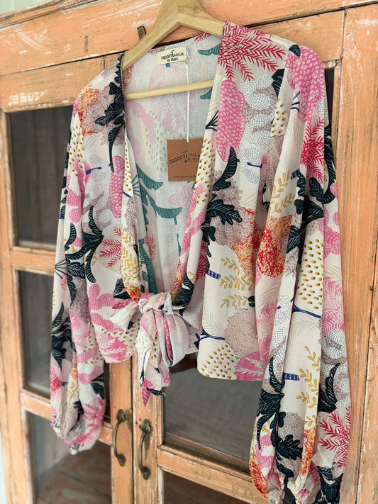 Wrap top Cactus Pink Coconut milk REA 50%