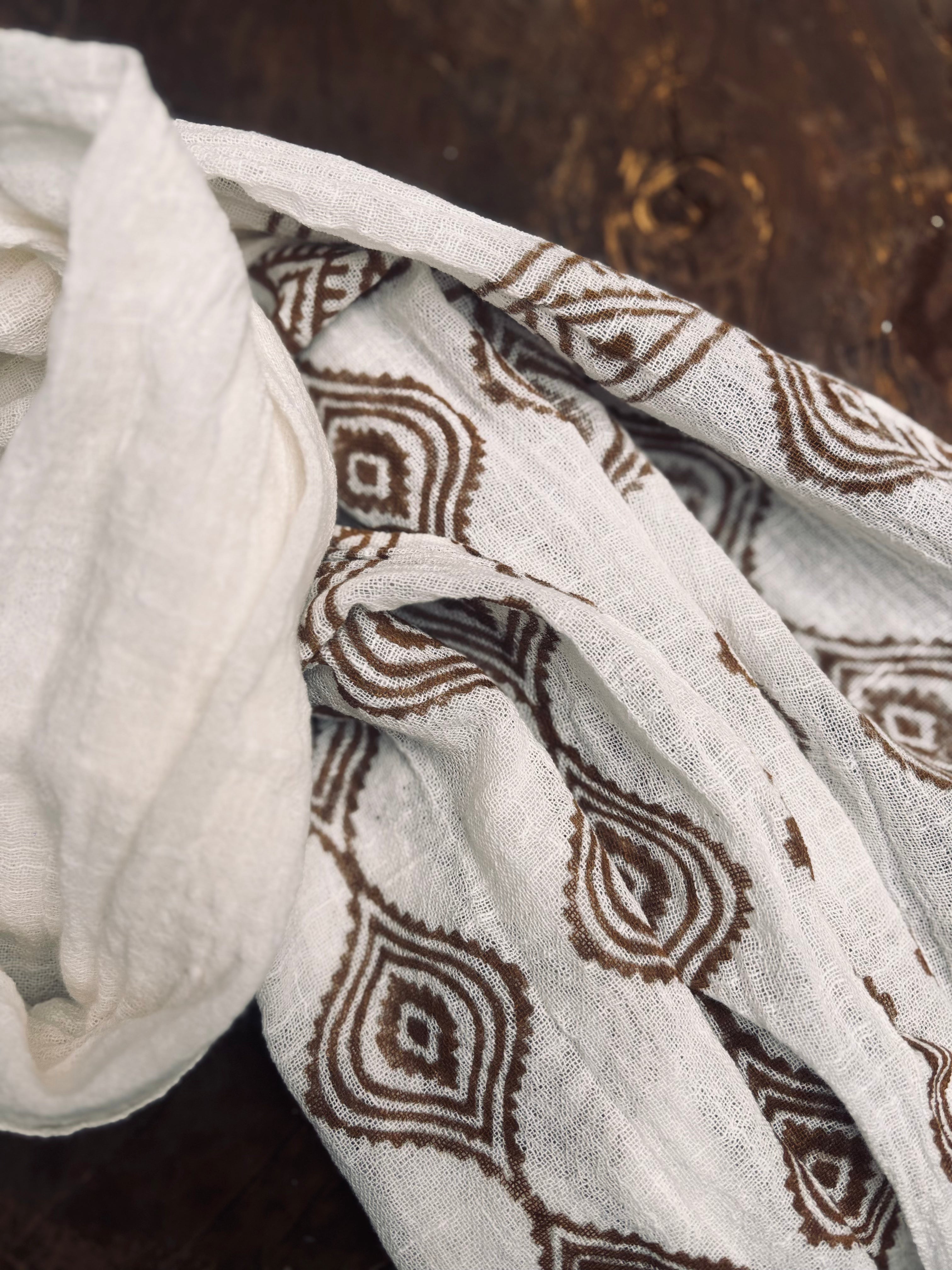 Boho Bomullssjal