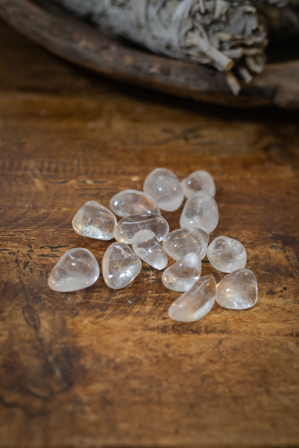 Bergskristall trumlad