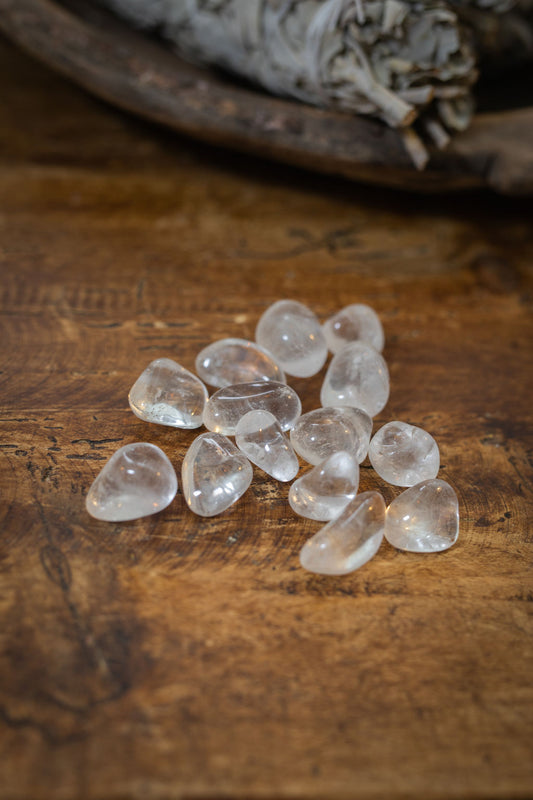 Bergskristall trumlad