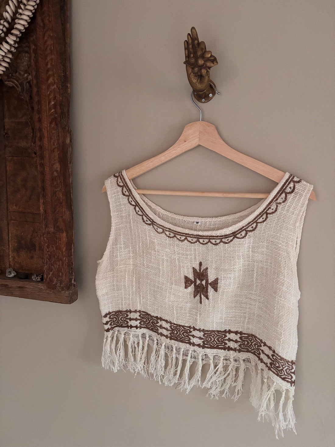 Boho-linne med fransar