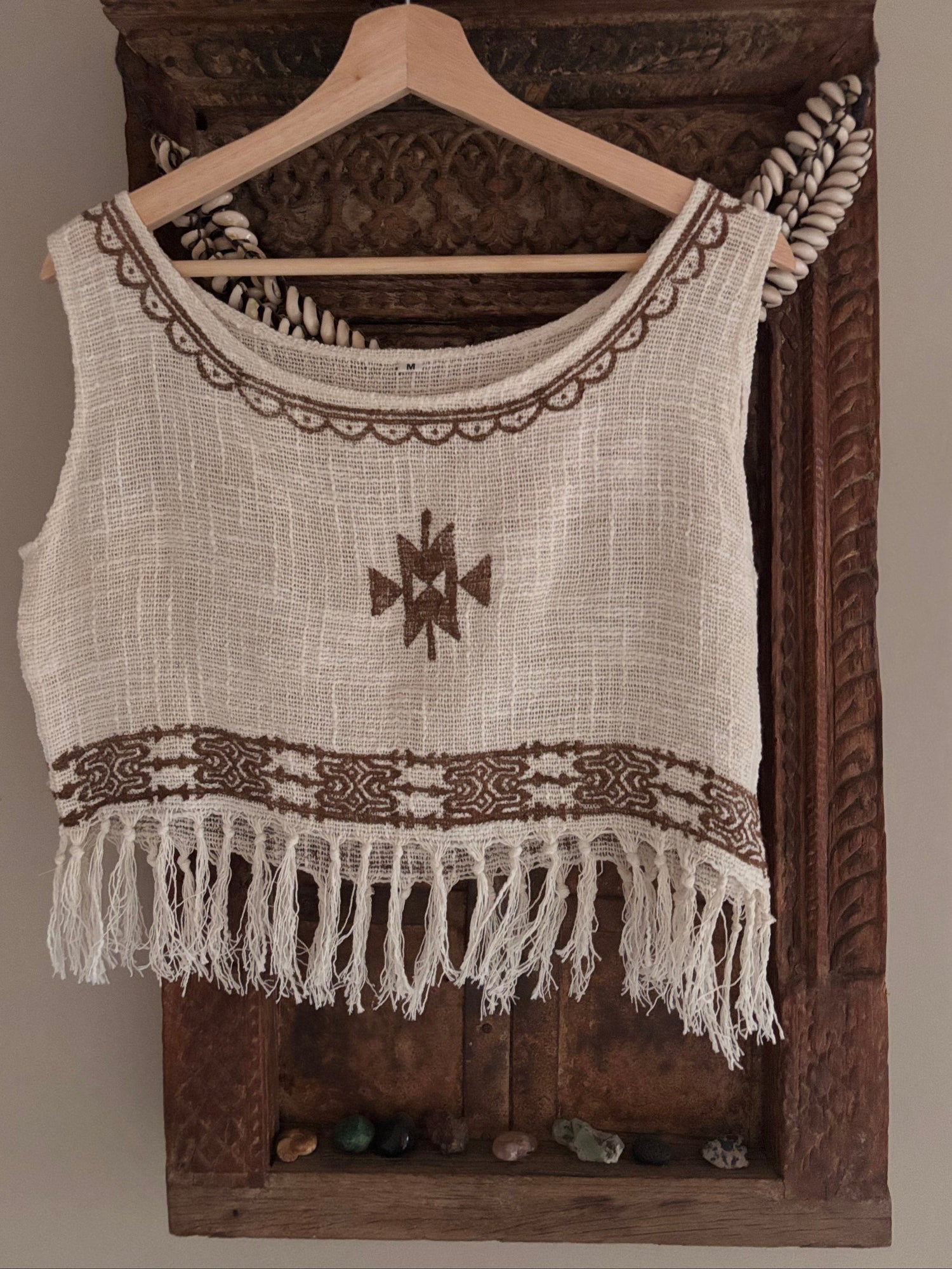 Boho-linne med fransar