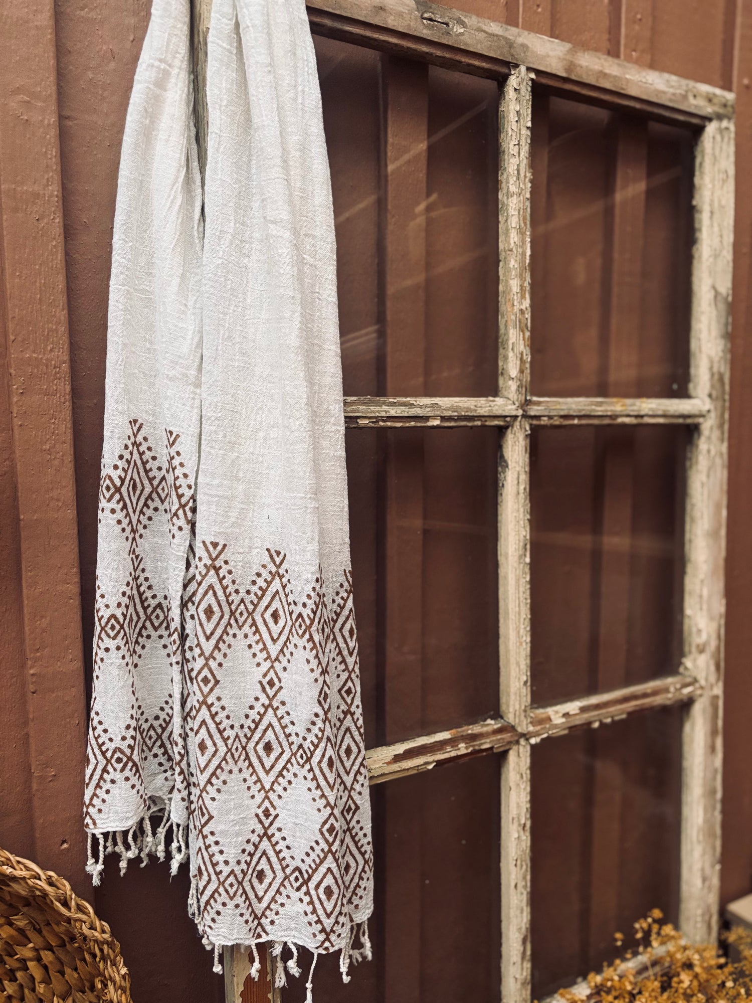 Boho Bomullssjal