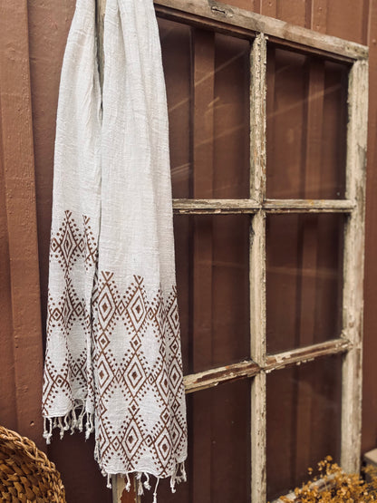 Boho Bomullssjal