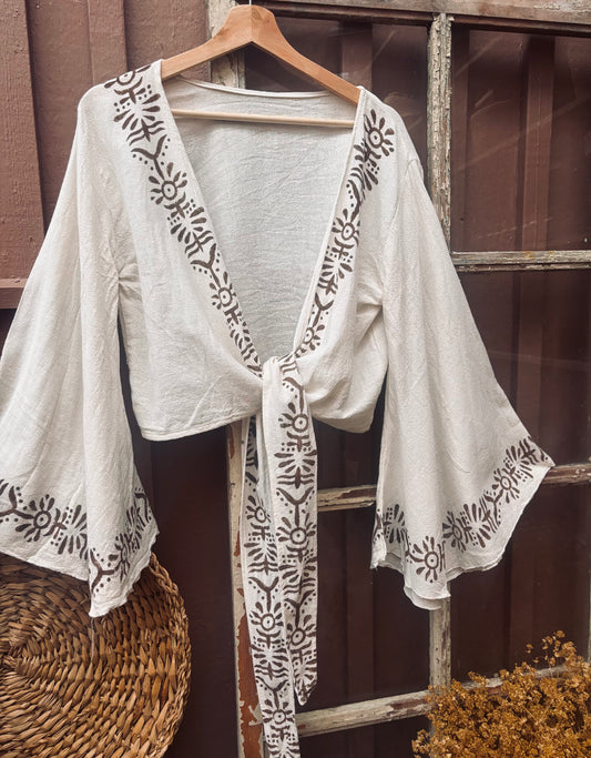Boho-set med topp & sarong