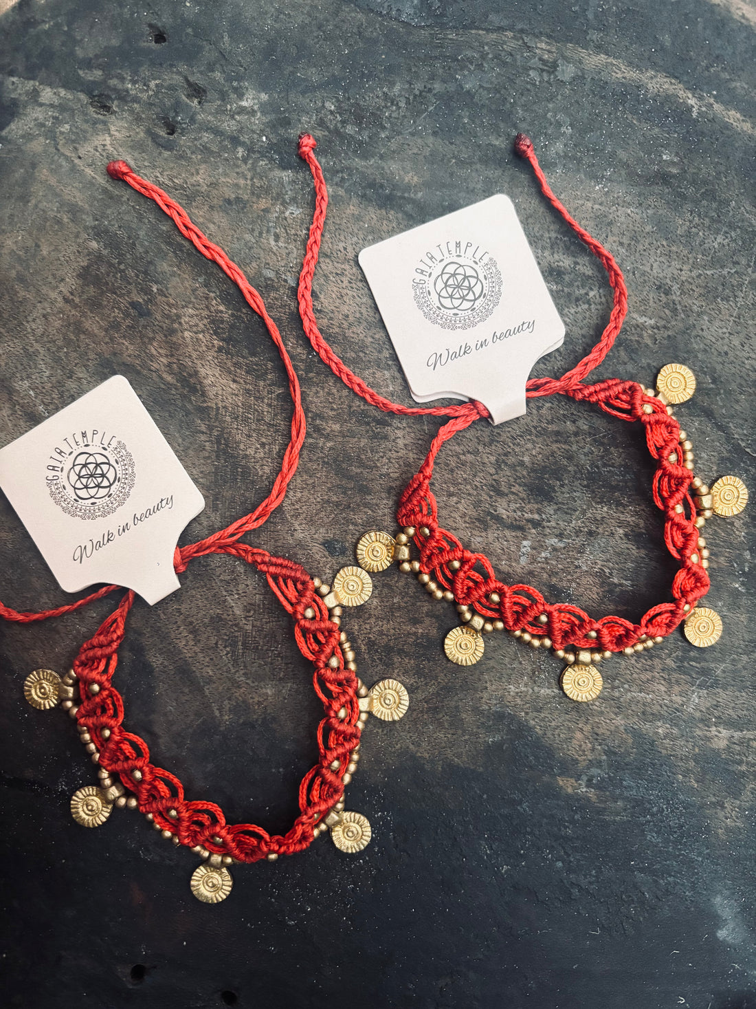 Golden Thread Dreams - Armband &amp; Fotlänk