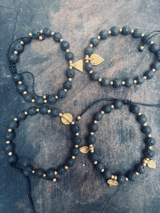 Armband Lava Mässing