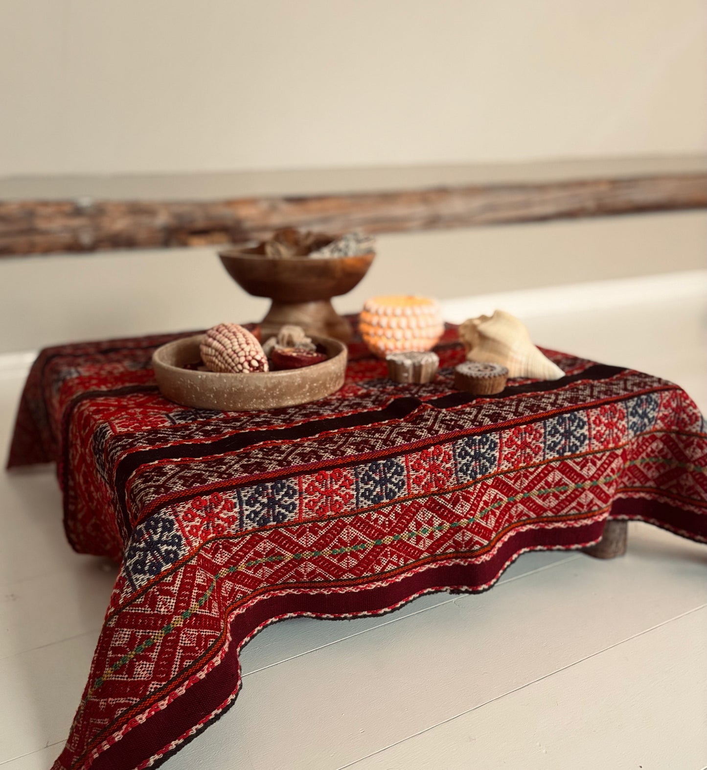 Vacker handvävd Altarduk från Peru