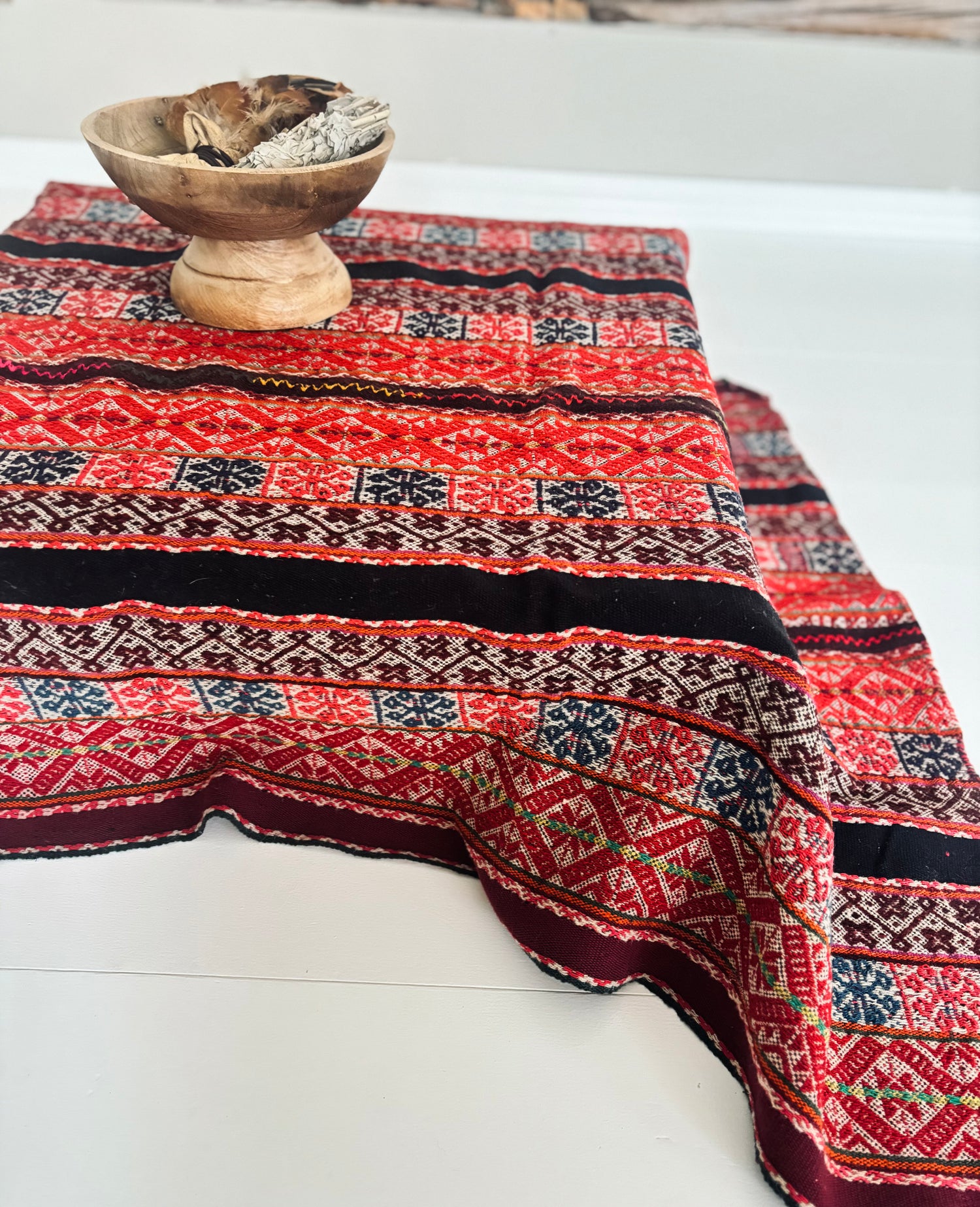 Vacker handvävd Altarduk från Peru