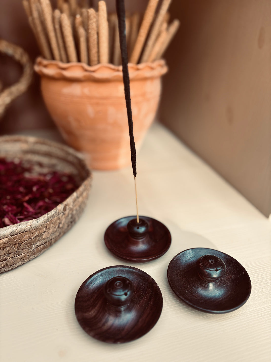 Rökelsehållare i trä