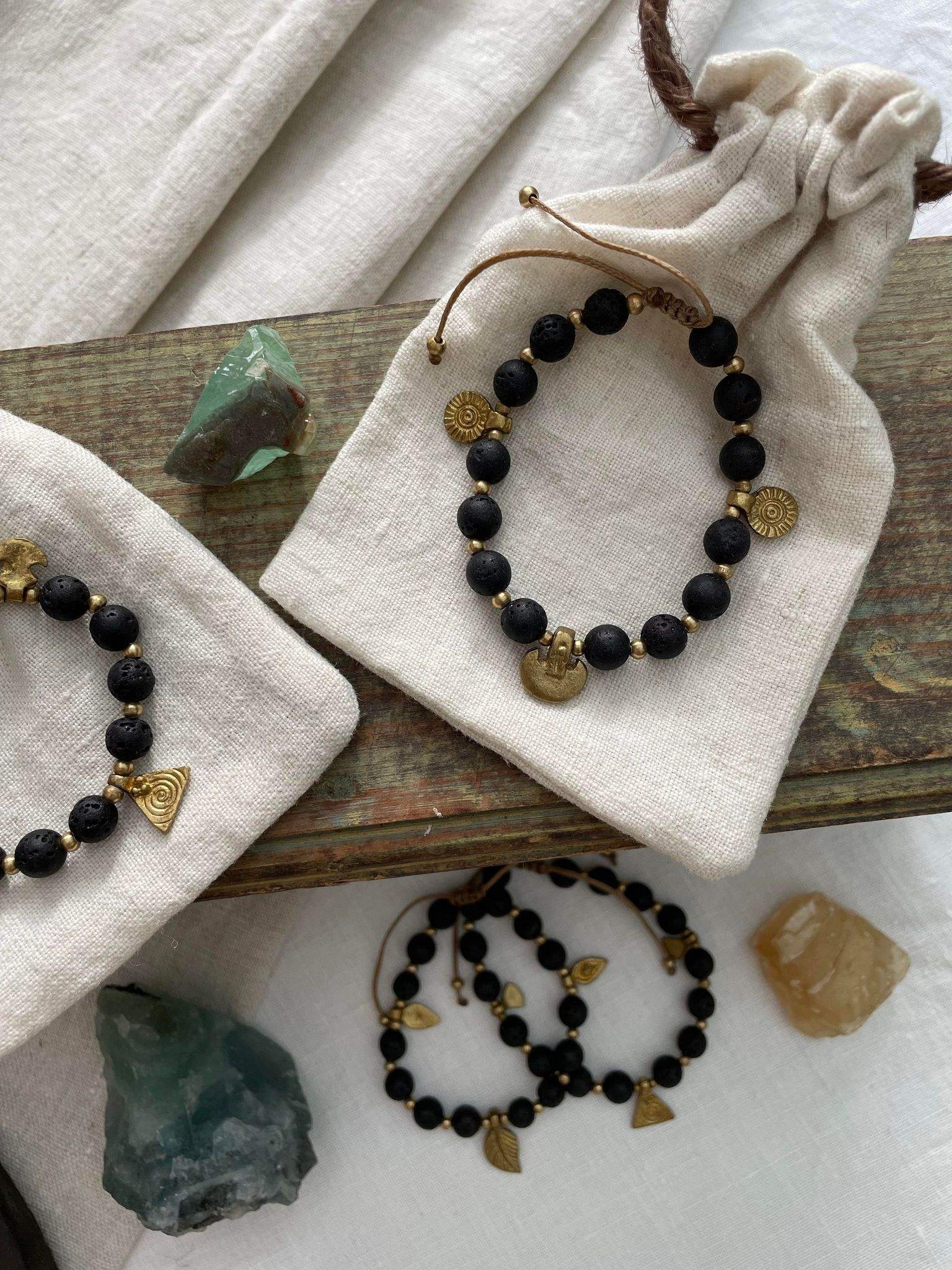 Armband Lava Mässing